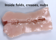 Longueur 13.2cm Mini Artificial Masturbator Deep Throat avec la langue